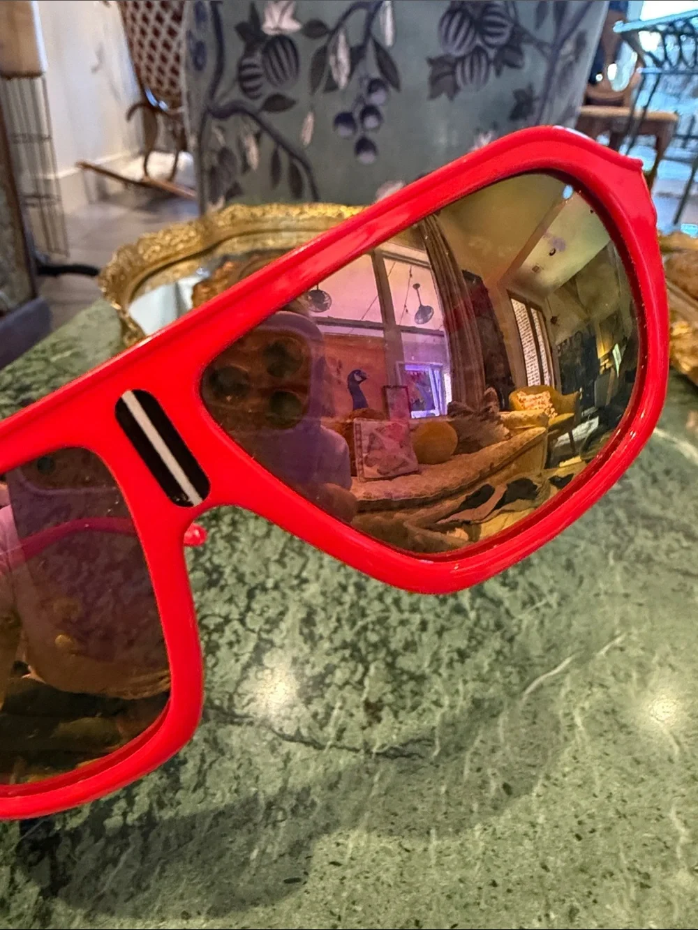 😎Very Cool ~ Target ~ Kids Red Frame Sunglasses with Pink/Reflective Lenses